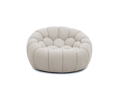 Divani Casa Yolonda - Modern Curved Beige Fabric Sofa Set - sold by Home Elegance USA