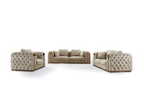 Divani Casa Dosie - Transitional Beige Velvet Sofa Set | Home Elegance USA