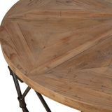 Chain Reaction Wooden Coffee Table - Light Brown by Uttermost - View 6