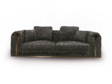 Divani Casa Dosie - Transitional Grey Velvet Sofa Set - Home Elegance USA