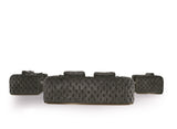 Divani Casa Dosie - Transitional Grey Velvet Sofa Set - Home Elegance USA