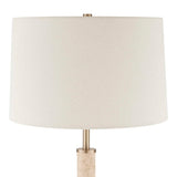 Verlaine Travertine Floor Lamp Brass,Gold - Beige by Uttermost - View 6