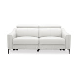 Divani Casa Eden - Modern White Leather Sofa With 2 Recliners | Home Elegance USA