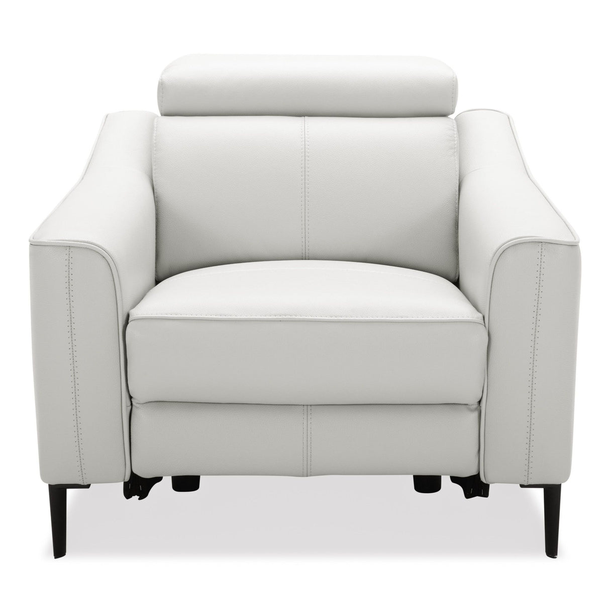 Divani Casa Eden - Modern White Leather Recliner Chair