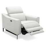 Divani Casa Eden - Modern White Leather Recliner Chair