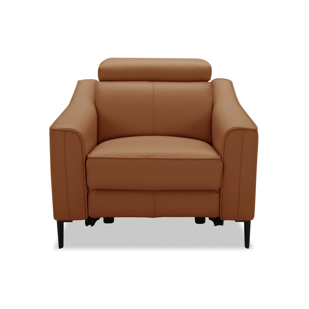 Divani Casa Eden - Modern Camel Leather Recliner Chair | Home Elegance USA