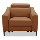 Divani Casa Eden - Modern Camel Leather Recliner Chair