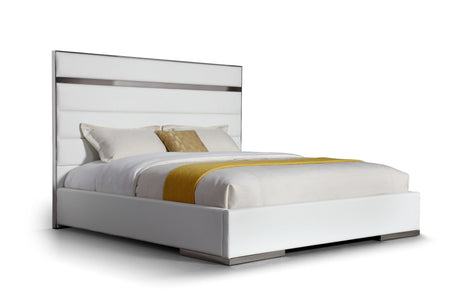 Cartier Modern White Vegan Leather Bedroom Set – VIG Furniture - sold by Home Elegance USA