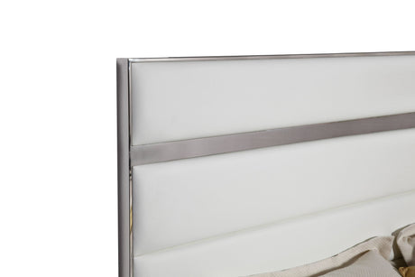 Cartier Modern White Vegan Leather Bedroom Set – VIG Furniture - sold by Home Elegance USA