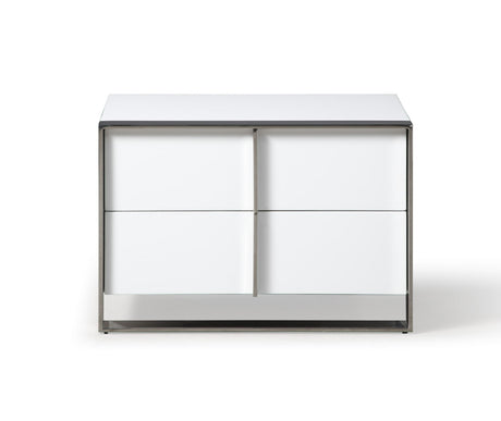 Cartier Modern White Vegan Leather Bedroom Set – VIG Furniture - sold by Home Elegance USA