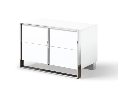 Cartier Modern White Vegan Leather Bedroom Set – VIG Furniture - sold by Home Elegance USA