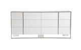 Cartier - Modern White + Stainless Steel Dresser - View Image 1