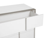 Cartier - Modern White + Stainless Steel Dresser - View Image 1