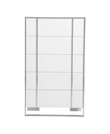 Cartier - Modern White + Stainless Steel Chest - View Image 1