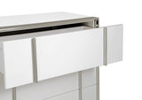 Cartier - Modern White + Stainless Steel Chest - View Image 1