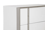 Cartier - Modern White + Stainless Steel Chest - View Image 1