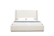 Eastern King Byrne - Modern Off White Fabric Bed - View Image 1