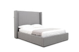 Eastern King Byrne - Modern Grey Fabric Bed - View Image 1