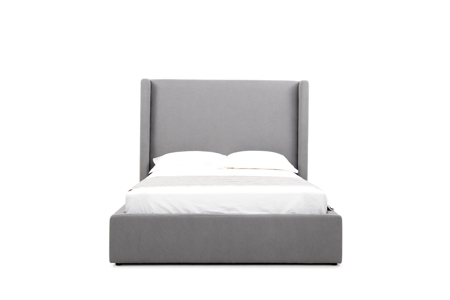 Eastern King Byrne - Modern Grey Fabric Bed - View Image 1