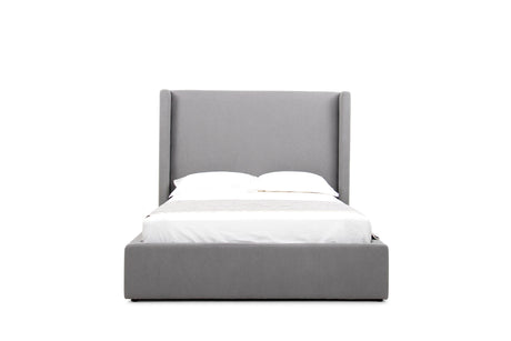 Eastern King Byrne - Modern Grey Fabric Bed - View Image 1