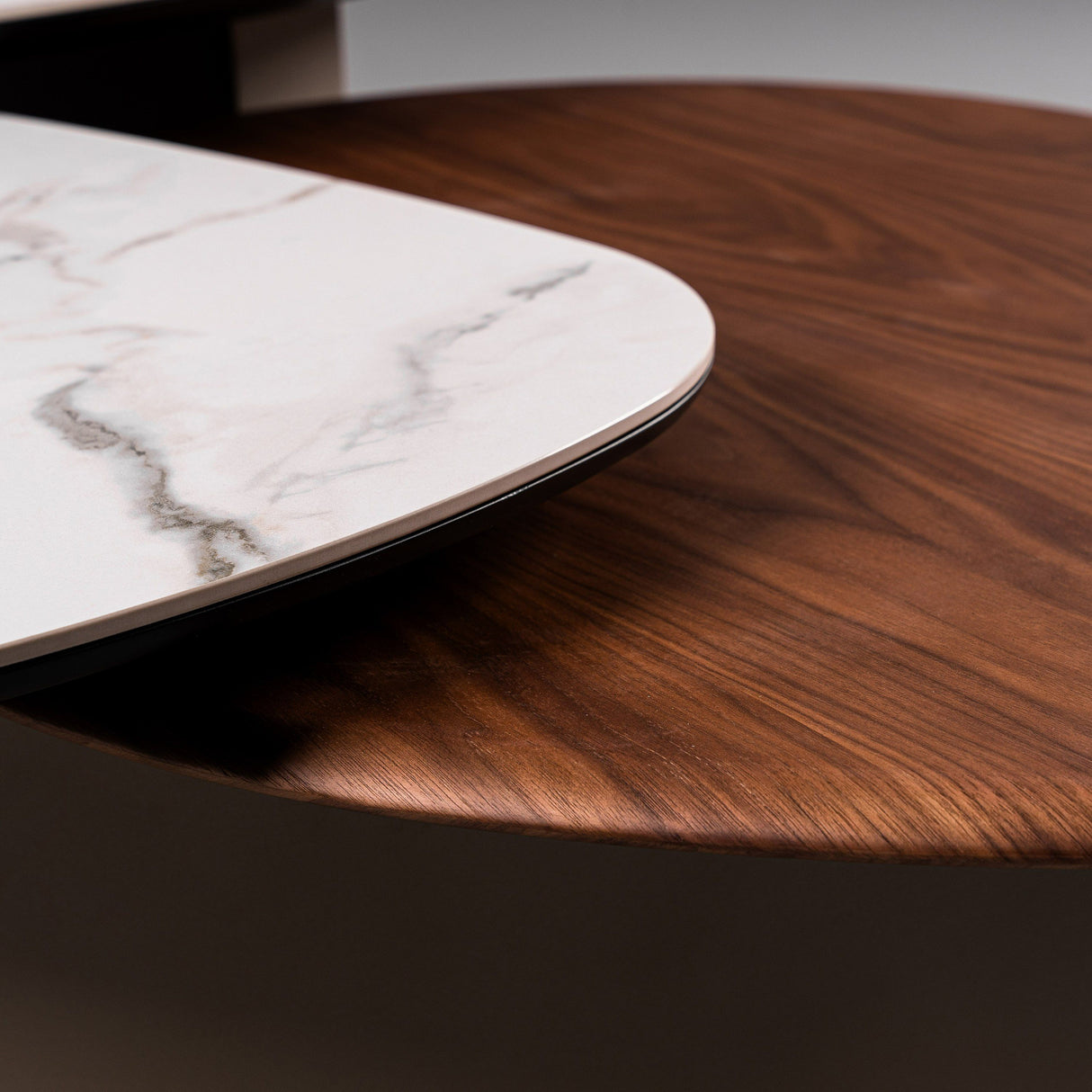 Modrest Robson - Modern Ceramic + Walnut Coffee Table