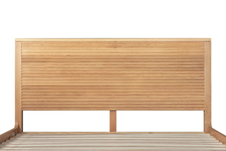 Eastern King Seattle - Modern Natural Oak Bedroom Set