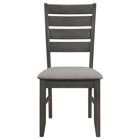 Dexter Grey and Dark Grey 5-piece Rectangular Dining Set - sold by Home Elegance USA
