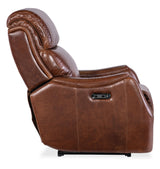 Harlan Zero Gravity Power Recliner With Power Headrest - Dark Brown by Hooker Furniture - View 5