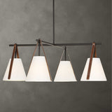 Reins Accent Straps 4 Light Chandelier - Black by Uttermost - View 2
