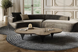 Modrest Beulah - Modern Free Form Dark Ash Coffee Table