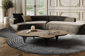 Modrest Beulah - Modern Free Form Dark Ash Coffee Table