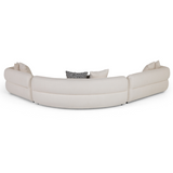 Divani Casa Drayton - Modern Off-White Fabric Sectional Sofa