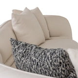 Divani Casa Drayton - Modern Off-White Fabric Sectional Sofa
