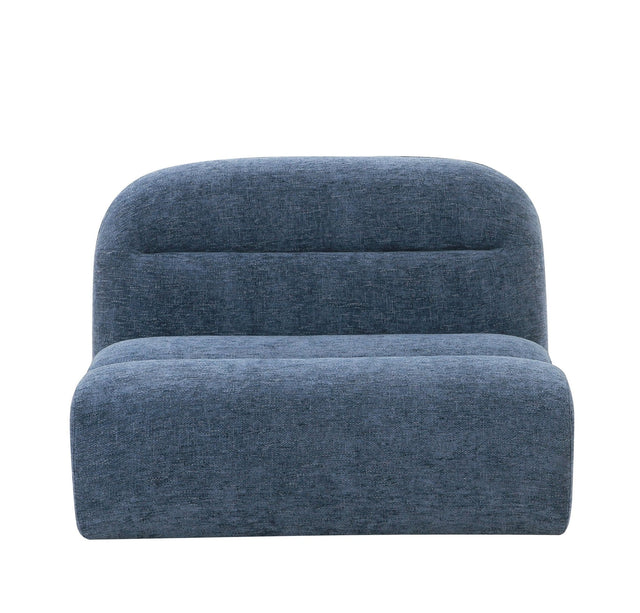 Divani Casa Forman - Modern Blue Fabric Modular Armless Sectional Seat - VGOD - ZW - 23029 - ARM - Home Elegance USA - 1