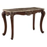 Acme - Mehadi Sofa Table 81698 Marble Top & Walnut Finish