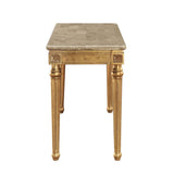 Daesha Sofa Table 81718 Marble Top & Antique Gold Finish | Acme - 81718 - Home Elegance USA - 3