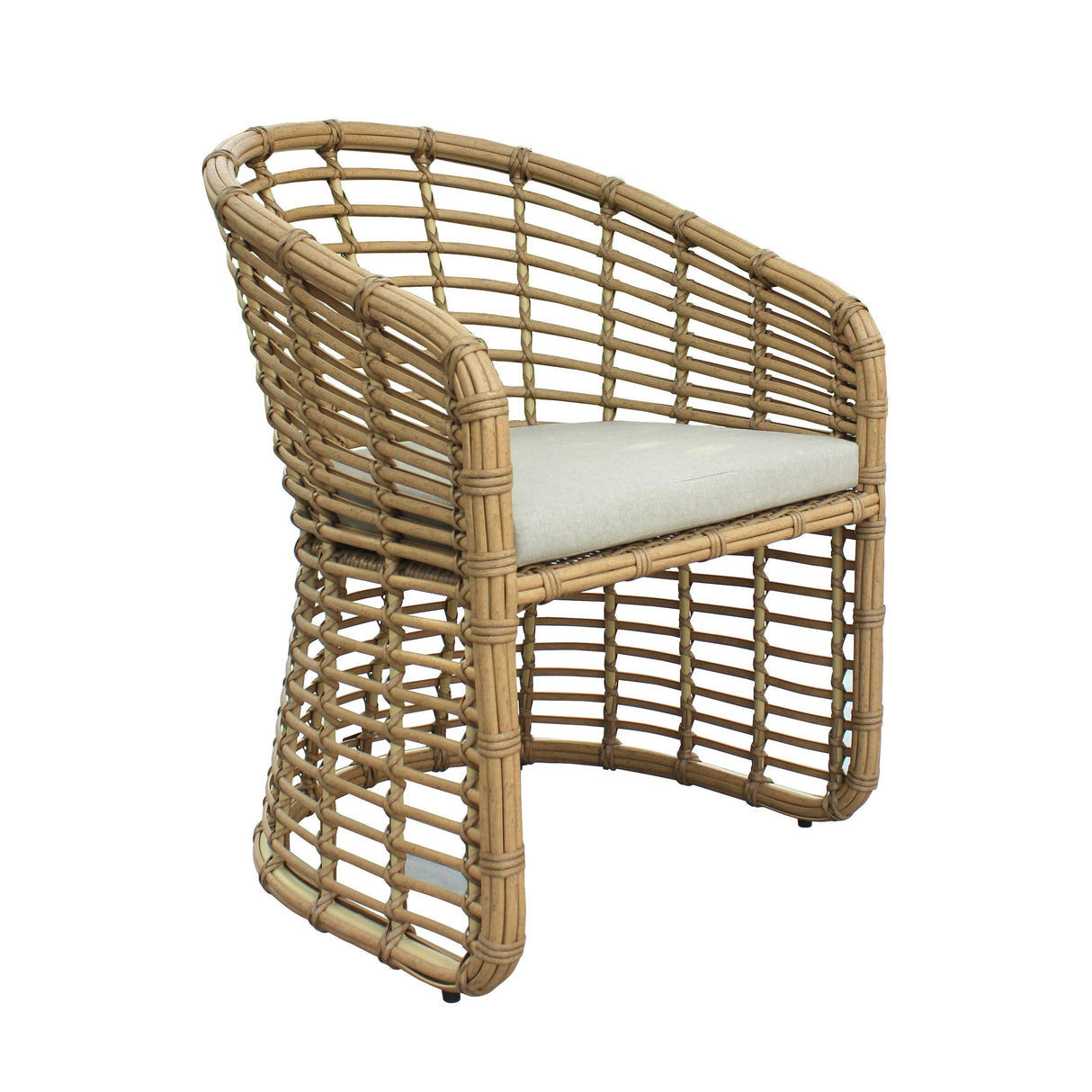 VIG Furniture - Renava Mina Outdoor Bamboo Wicker Dining Set