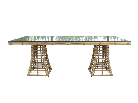 VIG Furniture - Renava Mina Outdoor Bamboo Wicker Dining Set