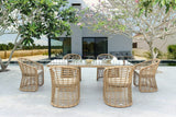 VIG Furniture - Renava Mina Outdoor Bamboo Wicker Dining Set