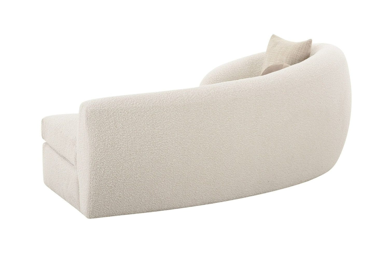 Modrest - Kilmer Modern Off-White Curved Fabric Sectional Sofa - Home Elegance USA