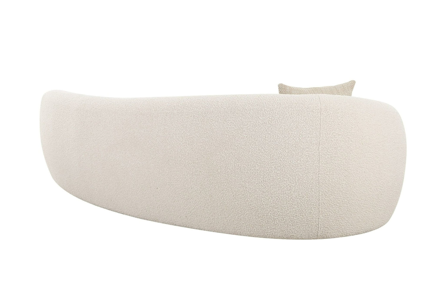 Modrest - Kilmer Modern Off-White Curved Fabric Sectional Sofa - Home Elegance USA