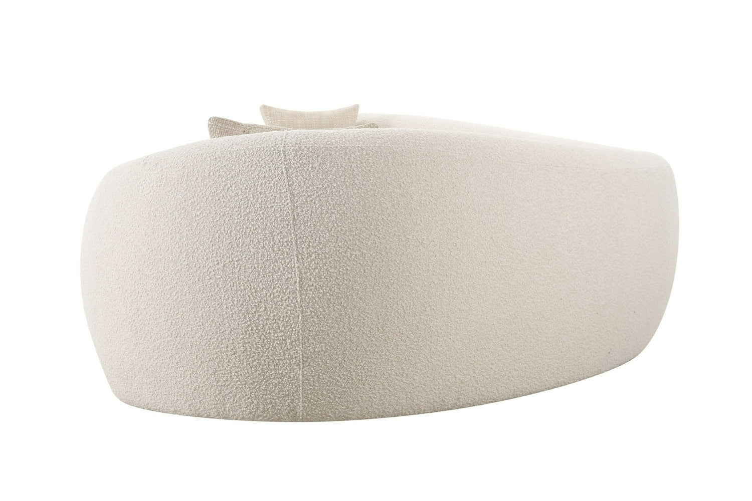 Modrest - Kilmer Modern Off-White Curved Fabric Sectional Sofa - Home Elegance USA