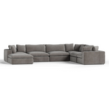 Vicki - Modern Grey Fabric Modular Sectional Sofa-7-Piece Sectional - View Image 1