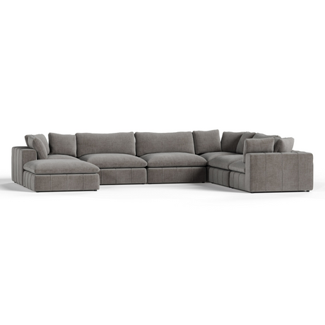 Vicki - Modern Grey Fabric Modular Sectional Sofa-7-Piece Sectional - View Image 1