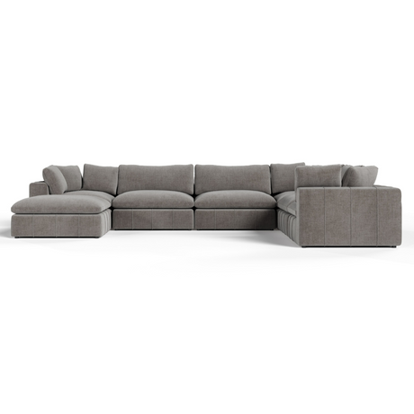 Vicki - Modern Grey Fabric Modular Sectional Sofa-7-Piece Sectional - View Image 1