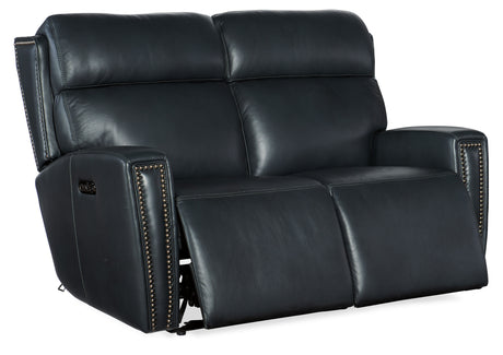 Ruthe Zero Gravity Power Recline Loveseat With Power Headrest - Blue by Hooker Furniture - View 5