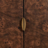 Flores Burl Wood 2 Door Cabinet Brass,Woodtone - Dark Brown by Uttermost - View 8