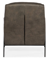 Amette Metal Frame Club Chair - Dark Brown / Black by Hooker Furniture - View 2
