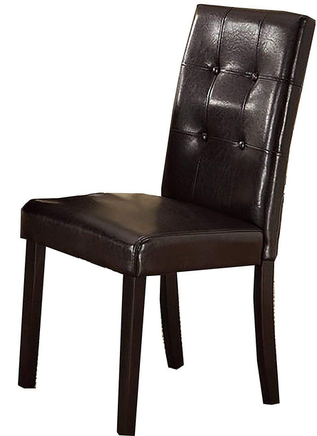 Faux Marble Table Top Upholstered chairs 7pc Dining set Dining Table and 6x Side Chairs Tufted Back Chair - sold by Home Elegance USA