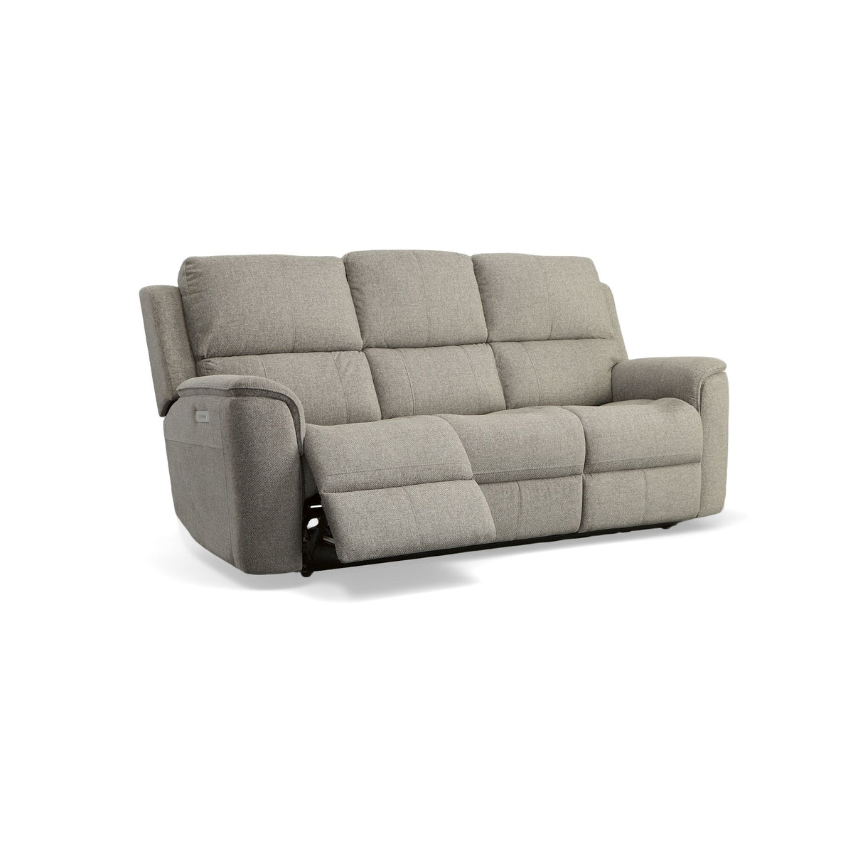 Henry Power Reclining Sofa With Power Headrests & Lumbar - Fog | Flexsteel
